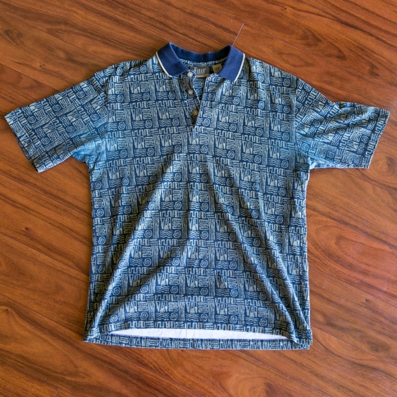 Vintage Other - Vintage FARAH Retro Pattern Polo Shirt